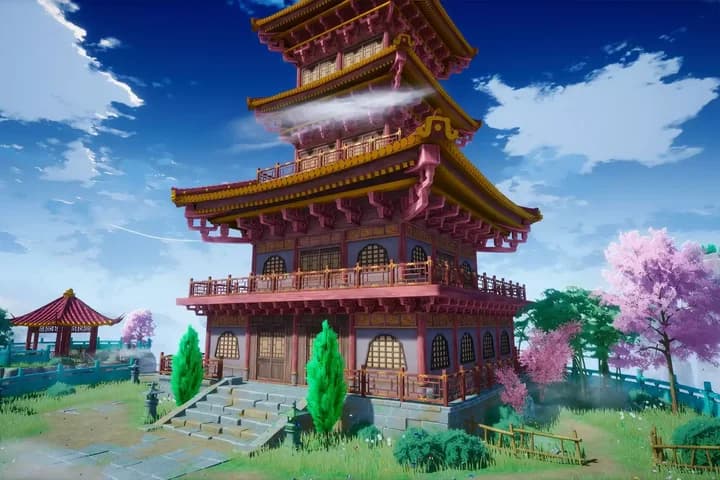 Cartoon Stylized Oriental Fantasy Environment