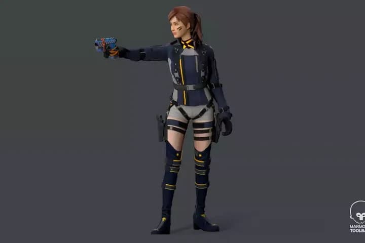 Lucy Warrior Character (PBR)