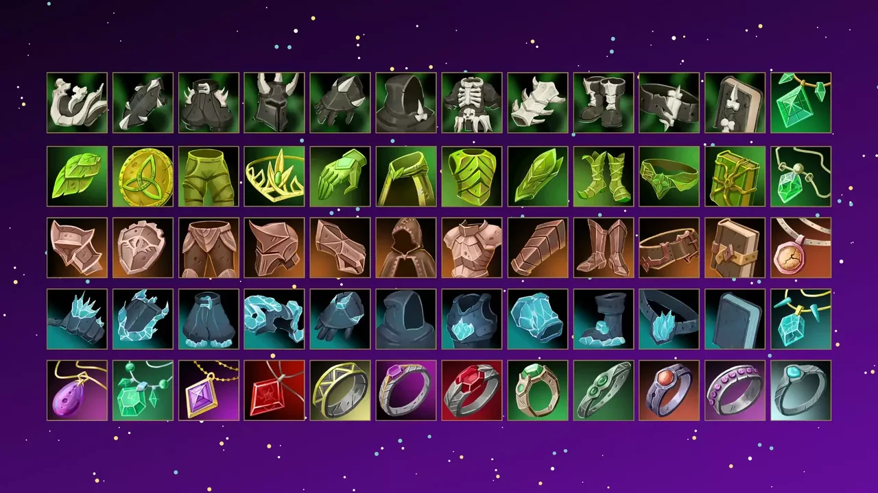 Hand Painted Armor & Equipment Icons