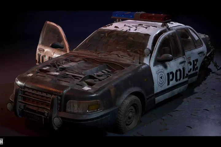 Police Car - Premium - Drivable and Interactable