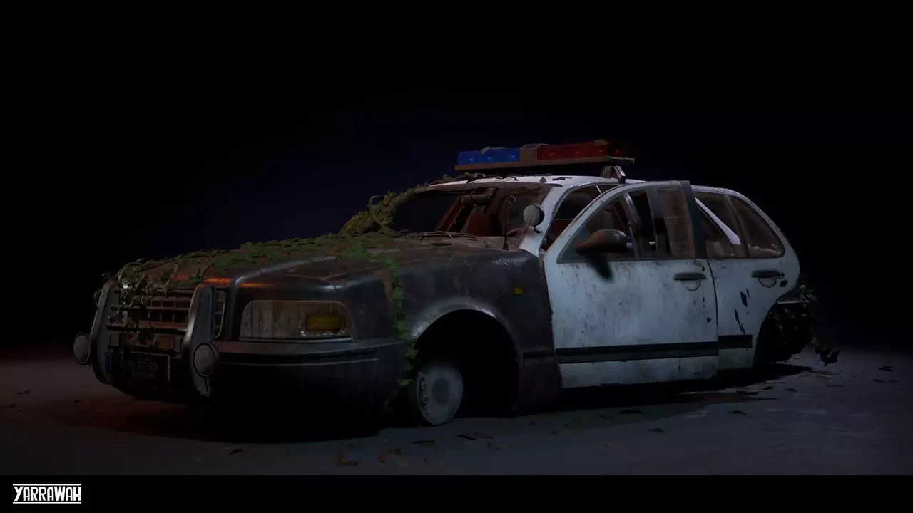 Police Car - Premium - Drivable and Interactable