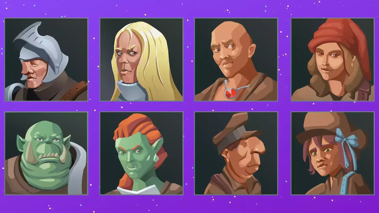 Hand Painted Character Avatar Icons - Fantasy