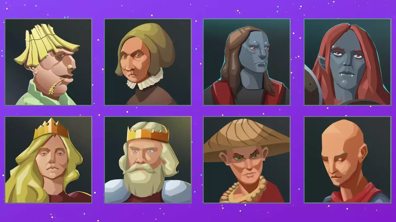 Hand Painted Character Avatar Icons - Fantasy