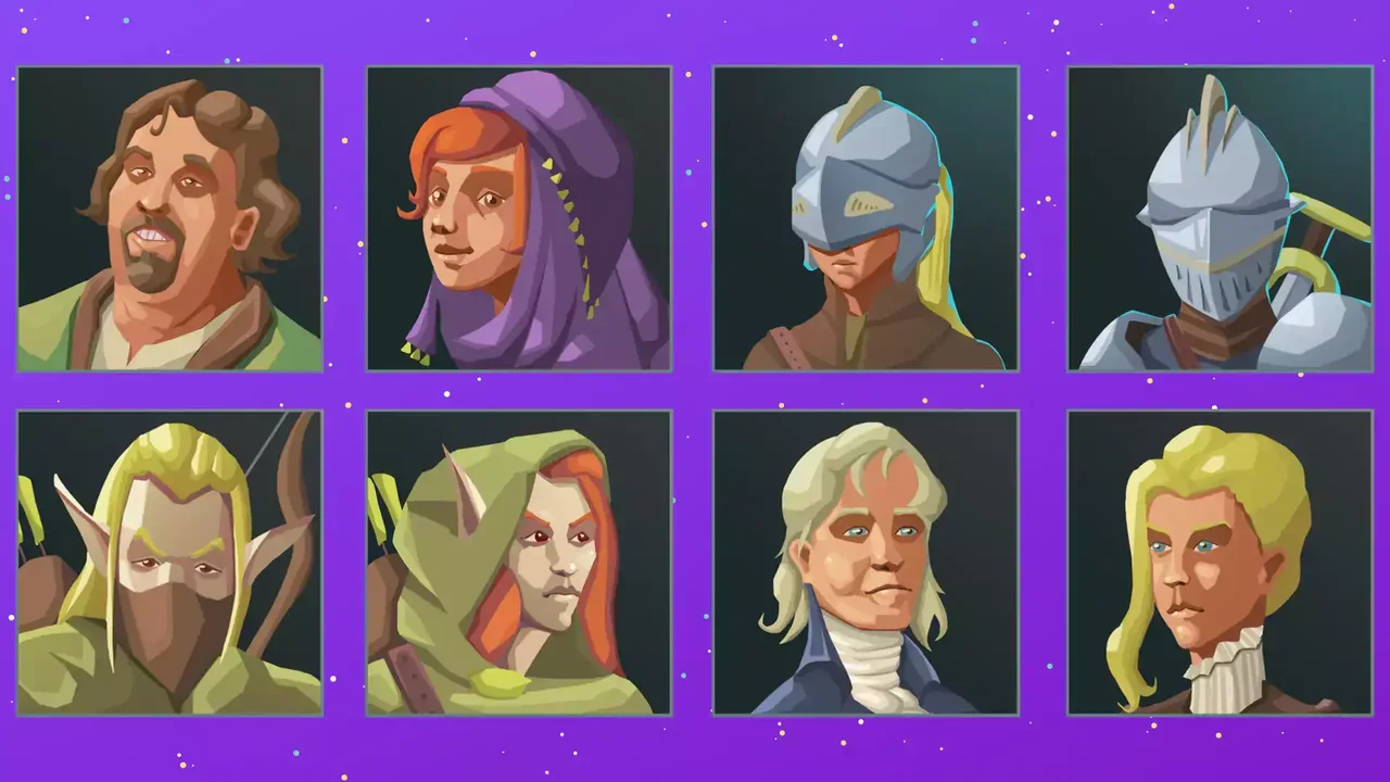 Hand Painted Character Avatar Icons - Fantasy
