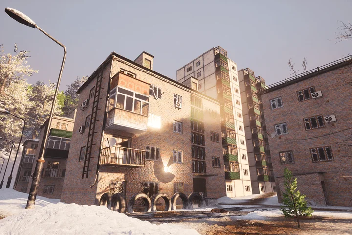 Russian Winter Town