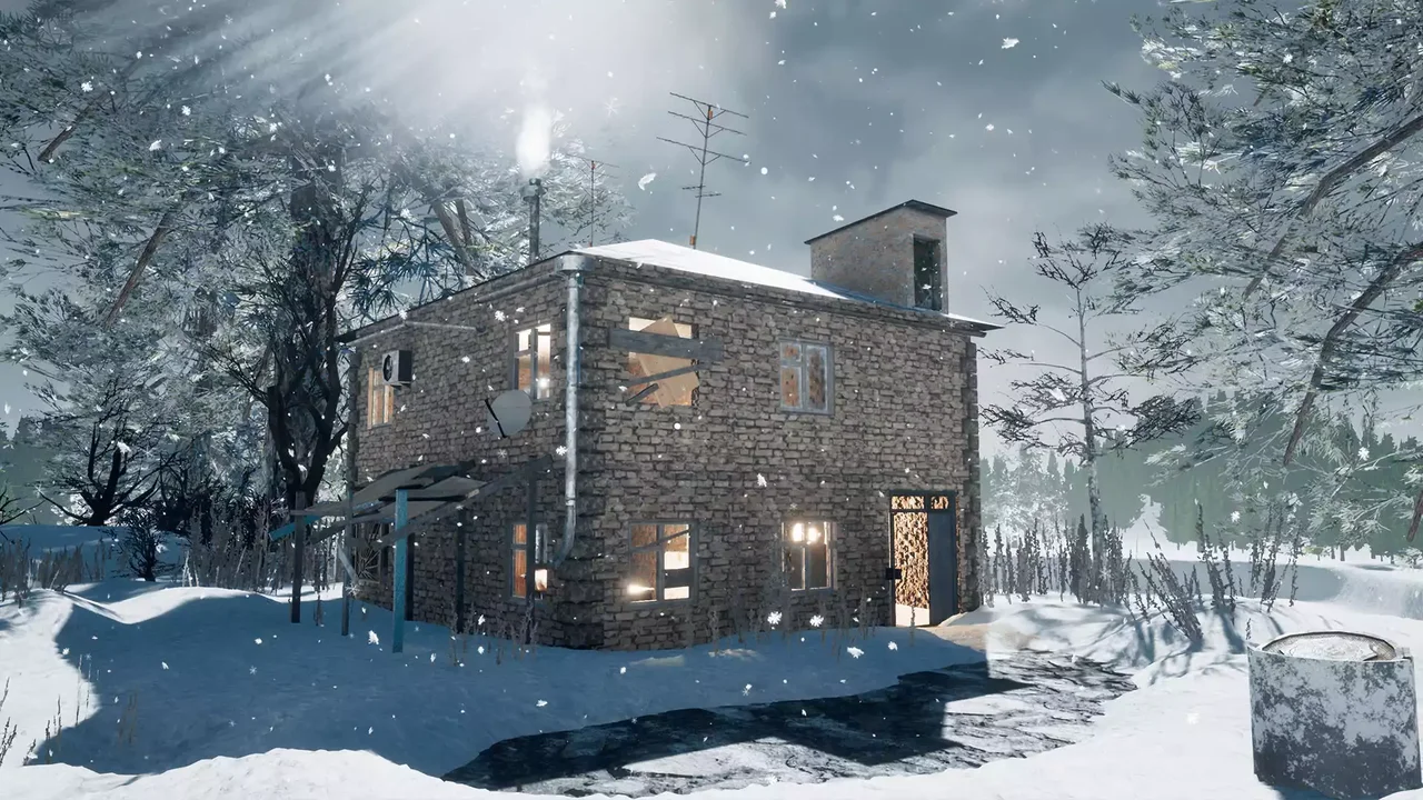 Russian Winter Town