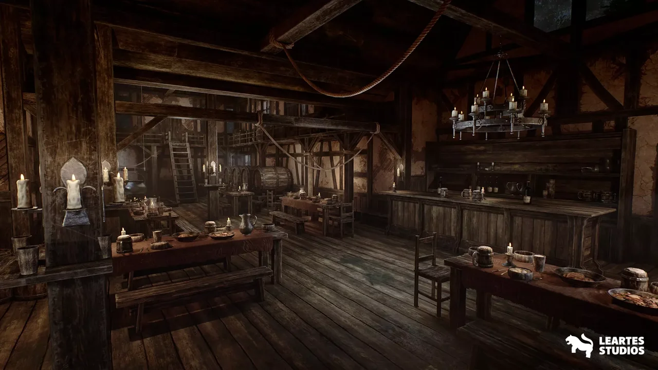 Medieval Tavern + ULAT ( Modular , Medieval Interior Exterior , Medieval )
