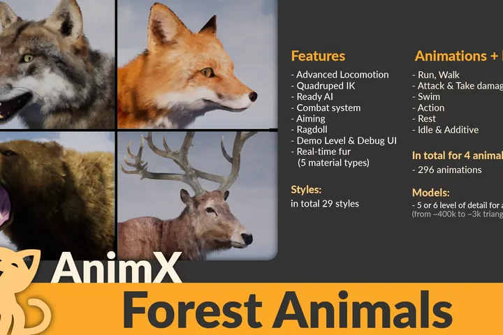 AnimX: Forest Animals
