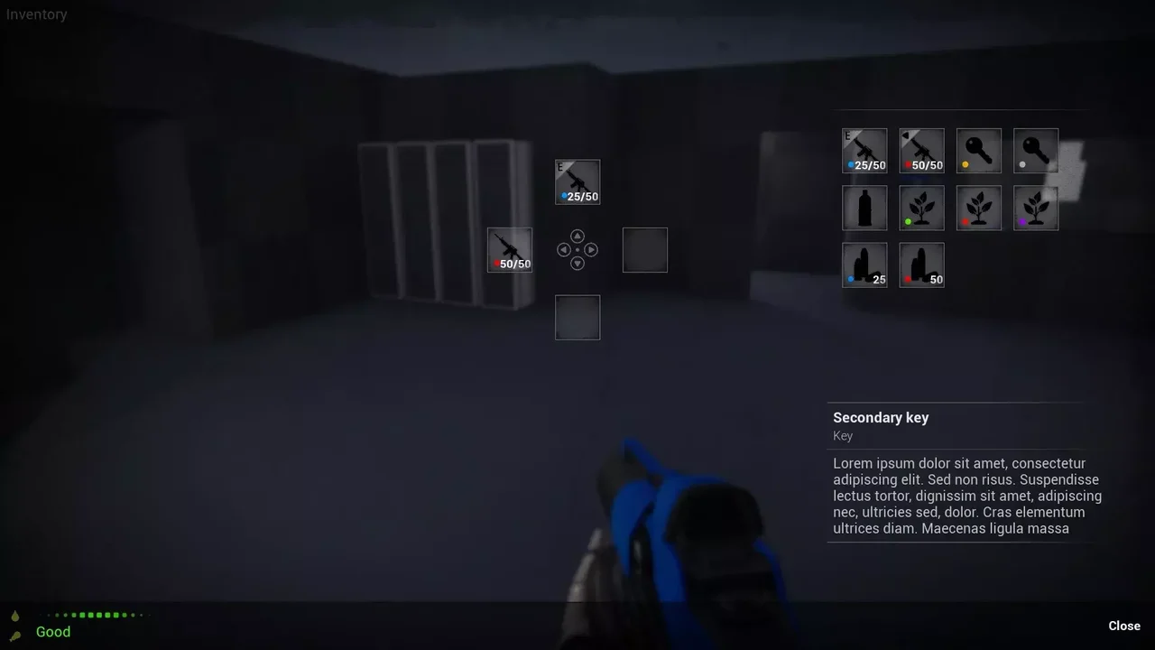 Ezitna Kit System (Main Menu, Option, Chat, Inventory, Light, Ping, Name & Door)