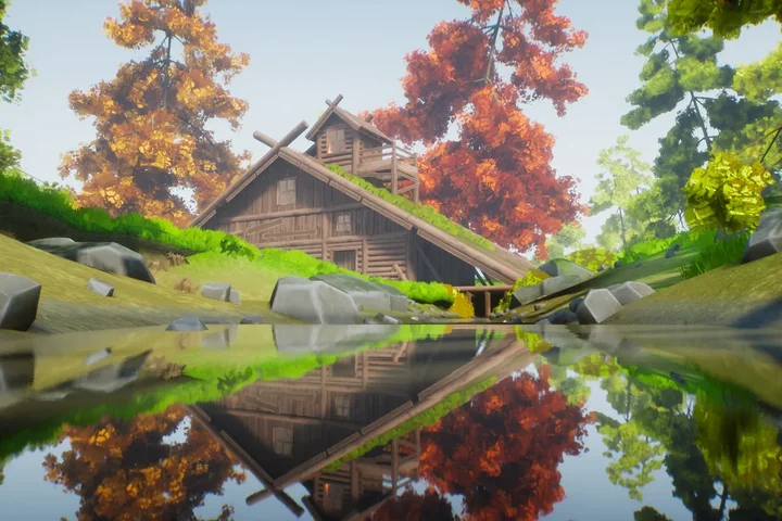 Stylized Log Cabin