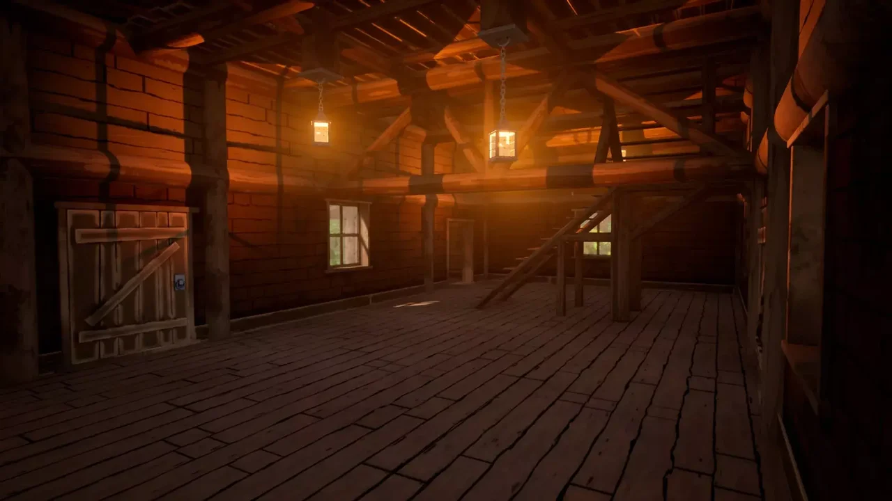 Stylized Log Cabin