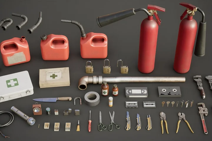 Survival Horror Inventory Props Pack