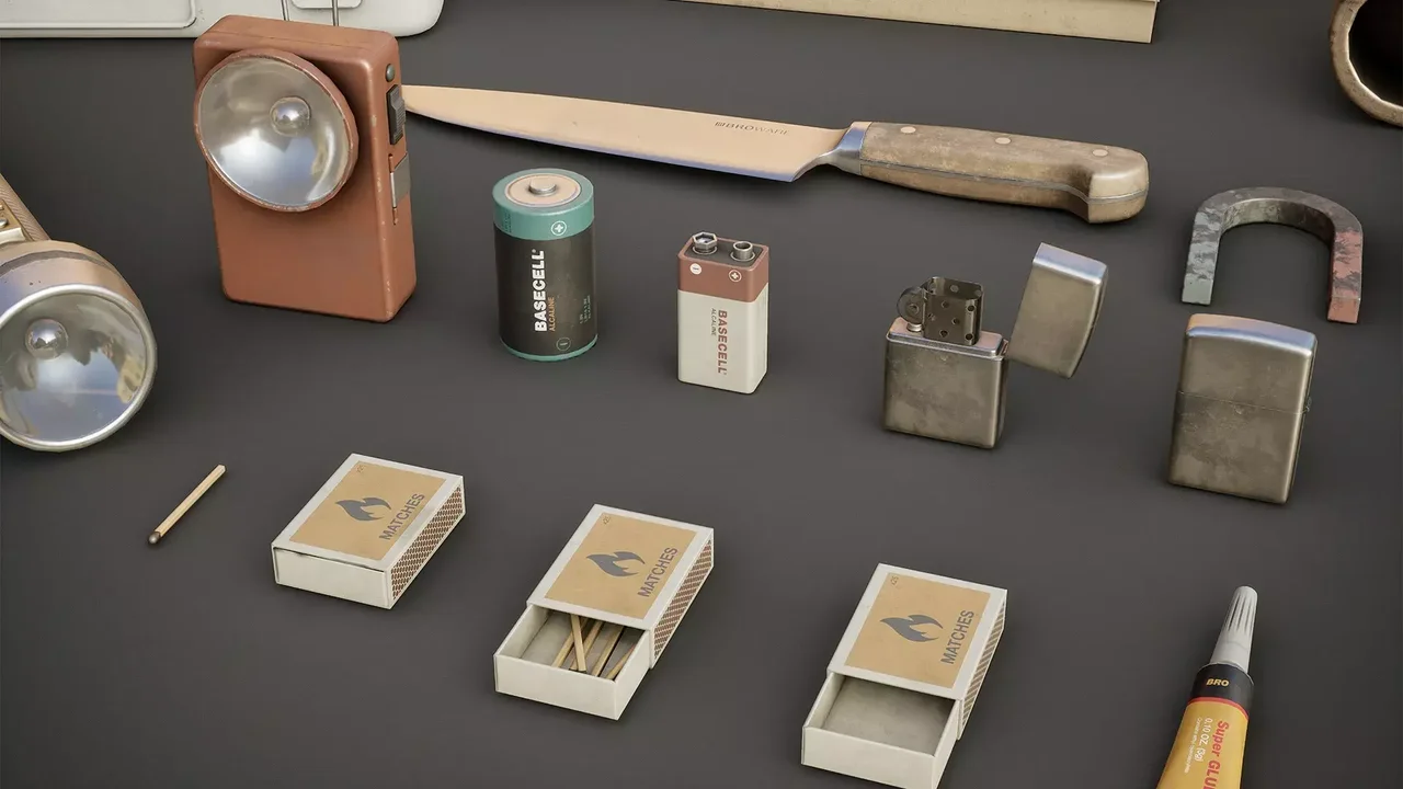 Survival Horror Inventory Props Pack