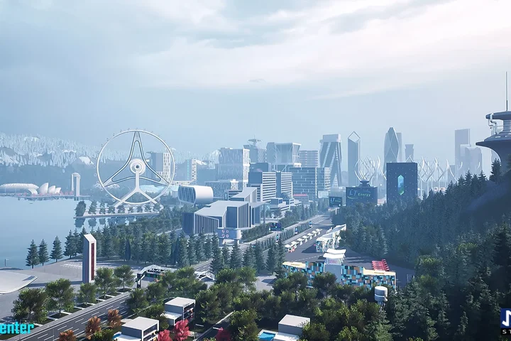 A Futuristic City - LAKE TOWN
