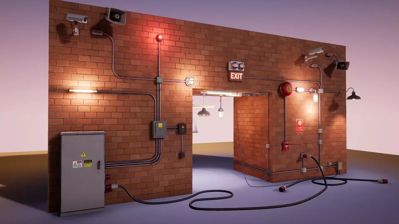 Electrical set / lamps /wires