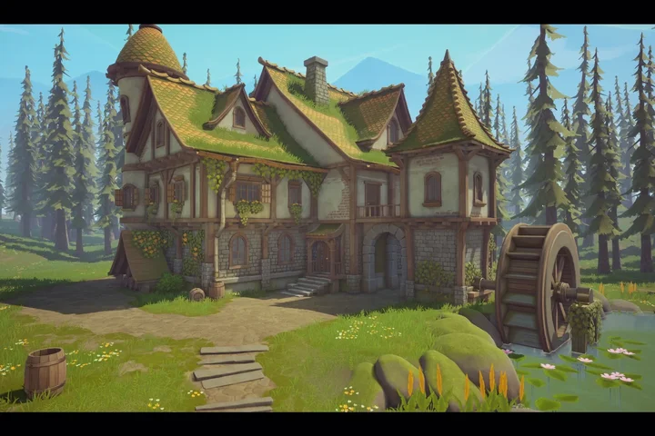 Stylized Medieval House