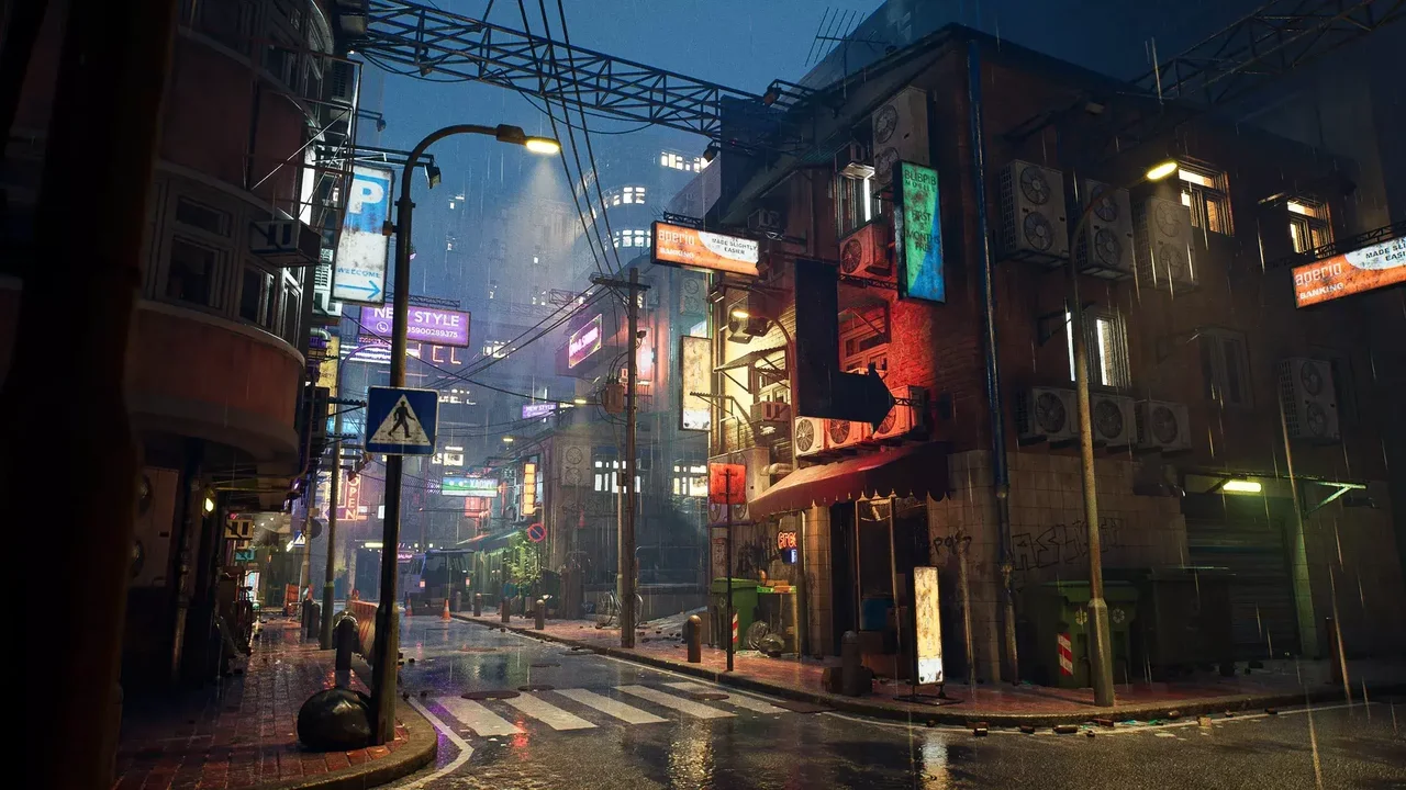 Rainy Neon Streets