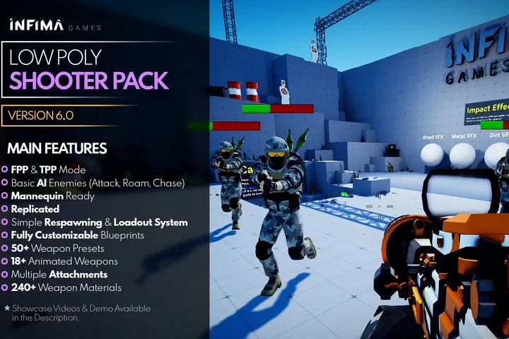 Low Poly Shooter Pack v6.0