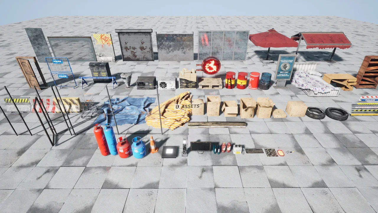 Post Apocalyptic Props Pack