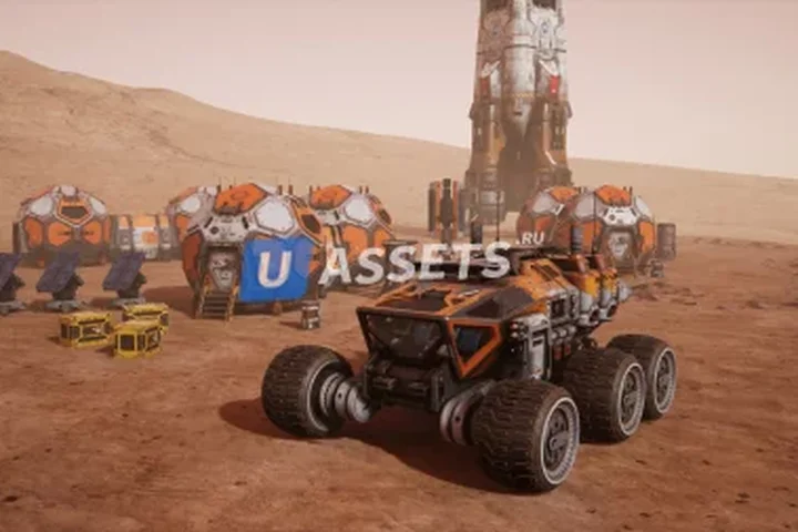 Mars Colony Props and Vehicle