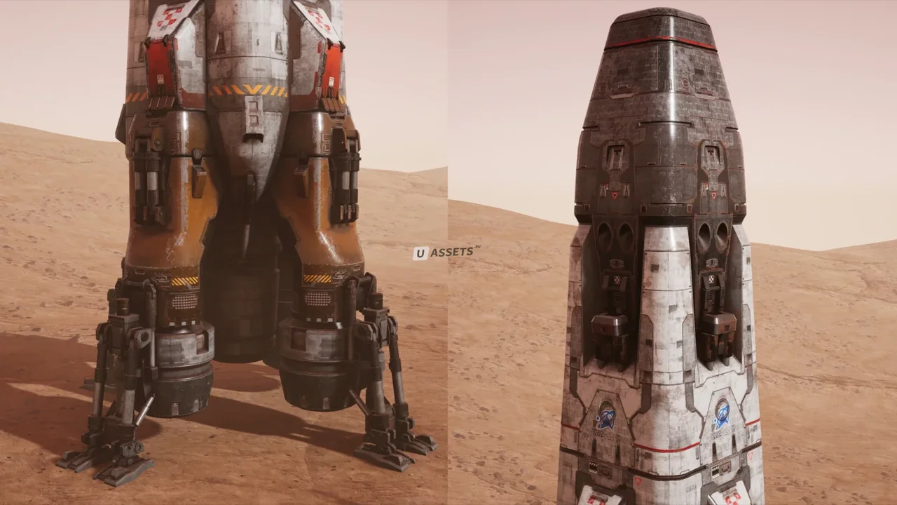 Mars Colony Props and Vehicle