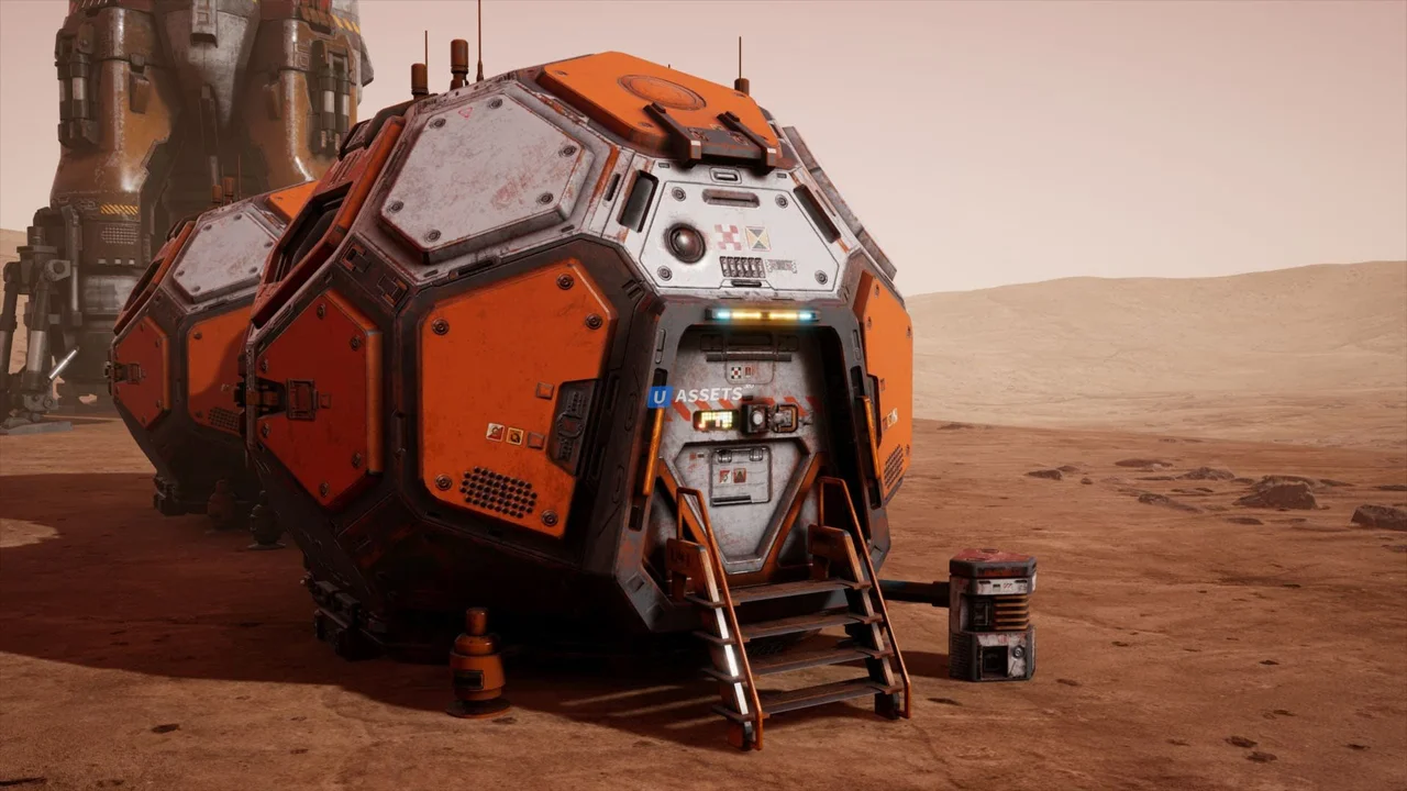 Mars Colony Props and Vehicle