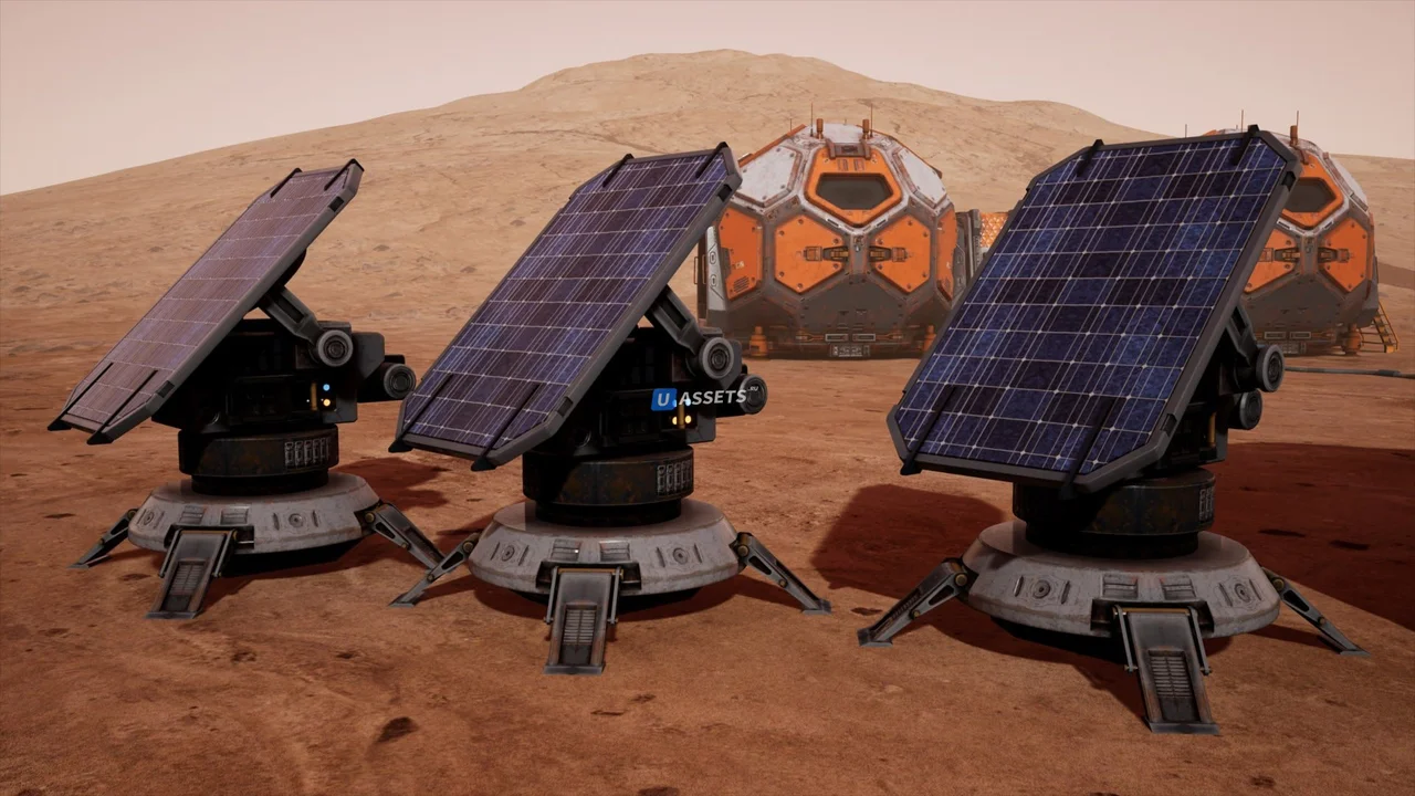 Mars Colony Props and Vehicle