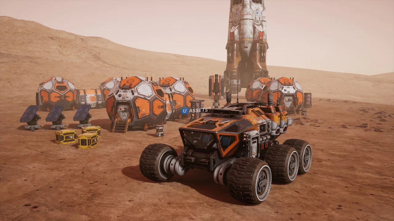 Mars Colony Props and Vehicle