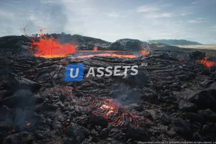Lava Desert Landscape