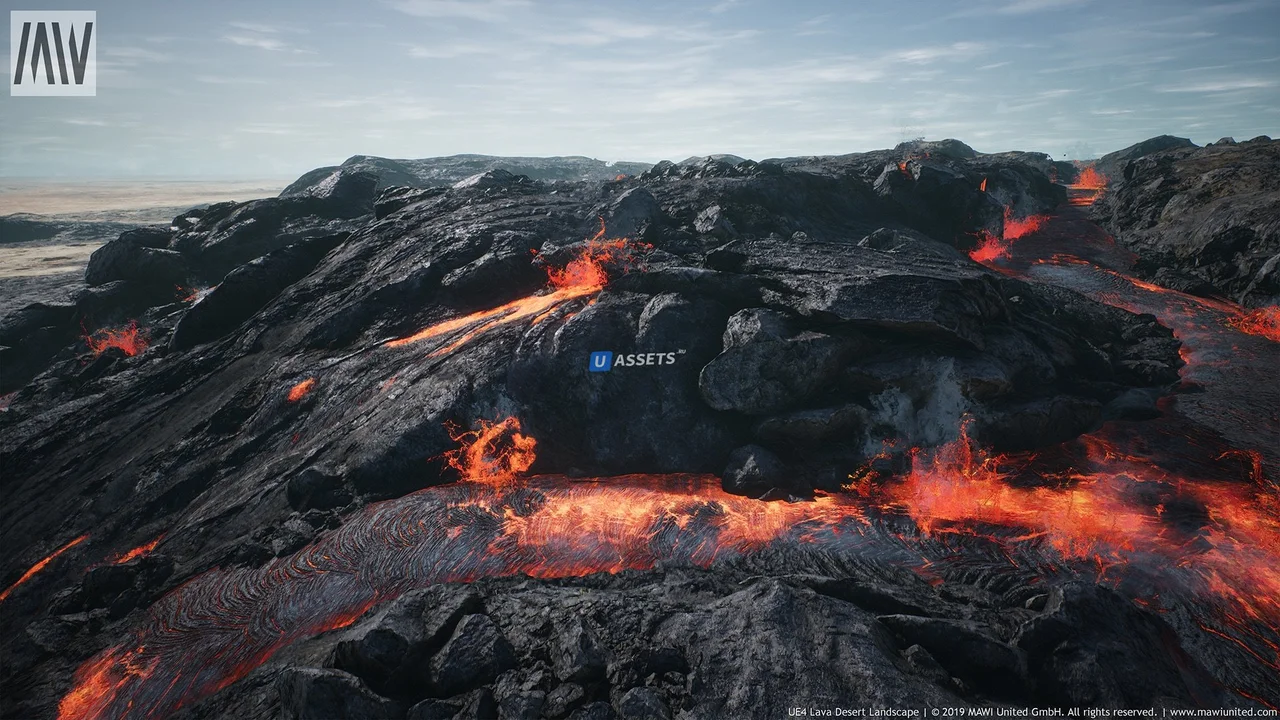 Lava Desert Landscape