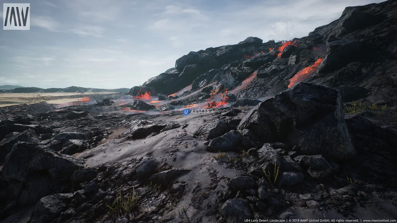 Lava Desert Landscape