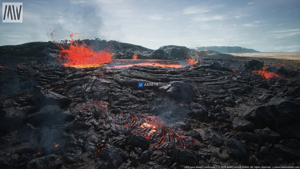 Lava Desert Landscape
