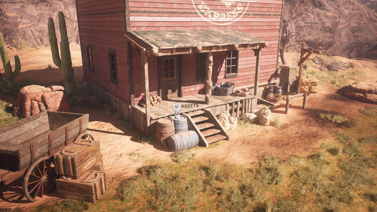 Western Desert Town