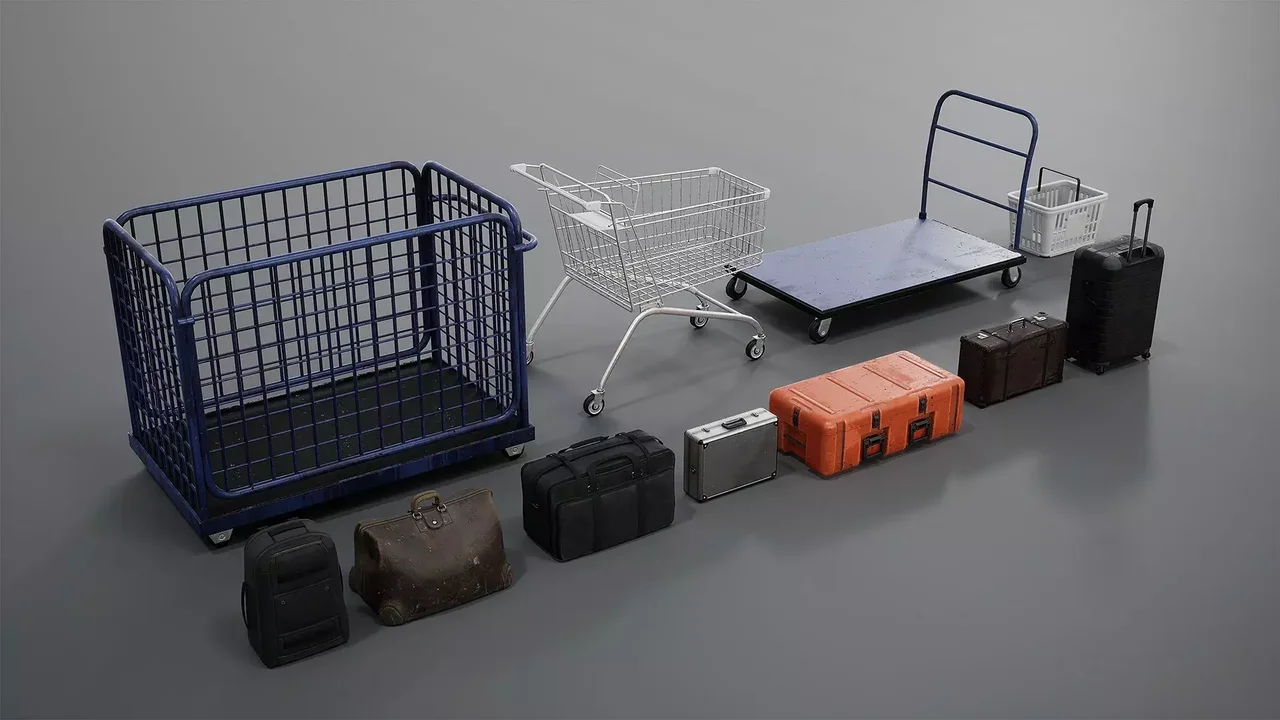 Grocery store props collection