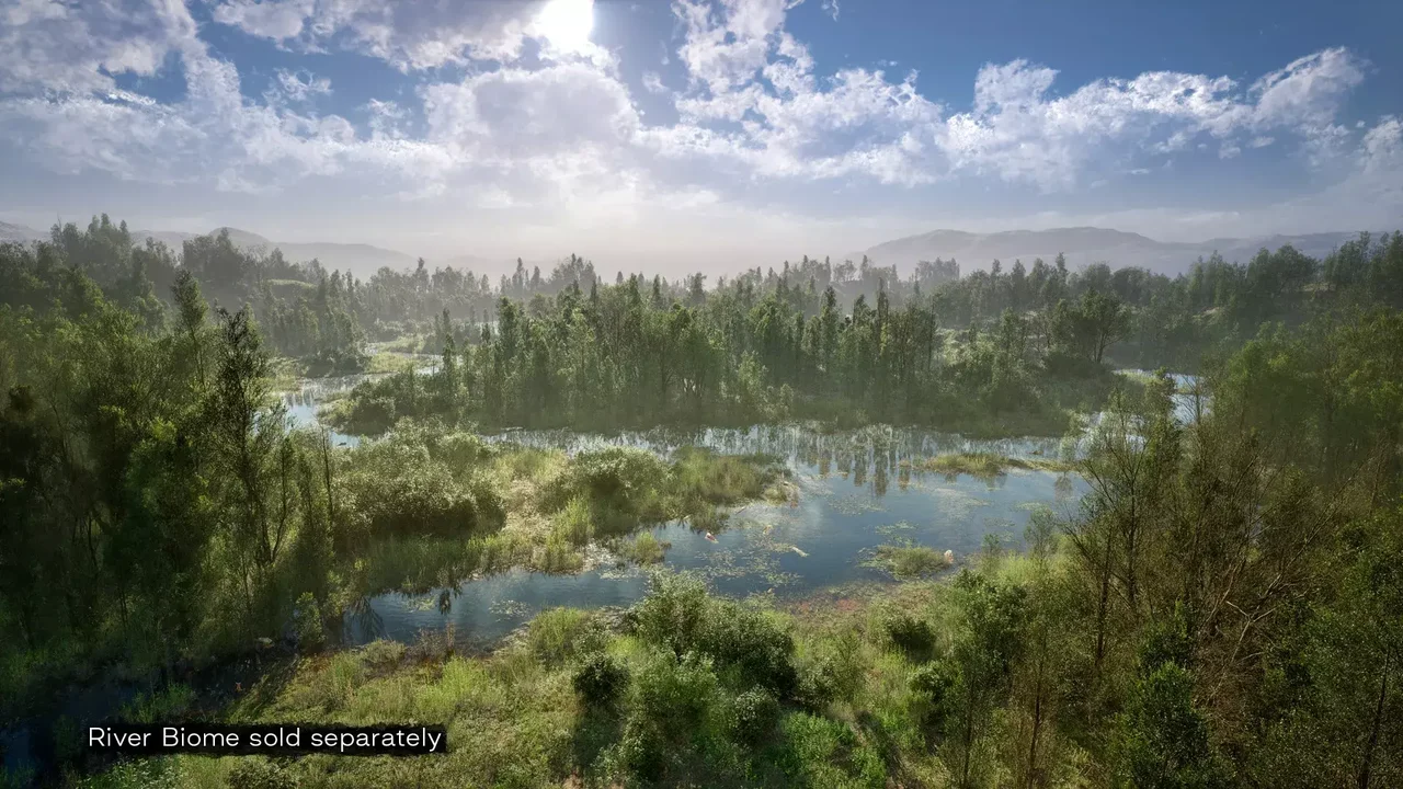 PCG Biome: Forest Poplar (Interactive Foliage, Trees, Wind System, Nature)