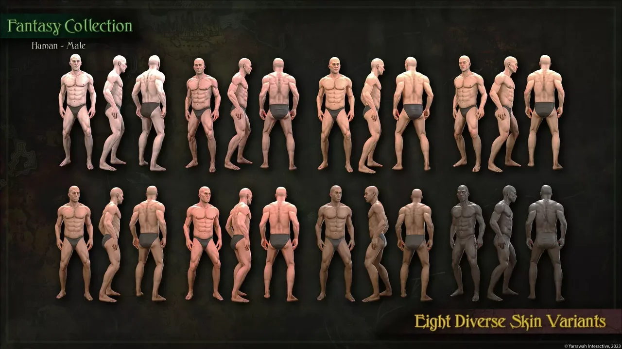 Two Pack - Blacksmith & Knight - Male Humans - Fantasy Collection