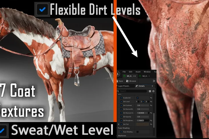 Realistic Horse with Animations