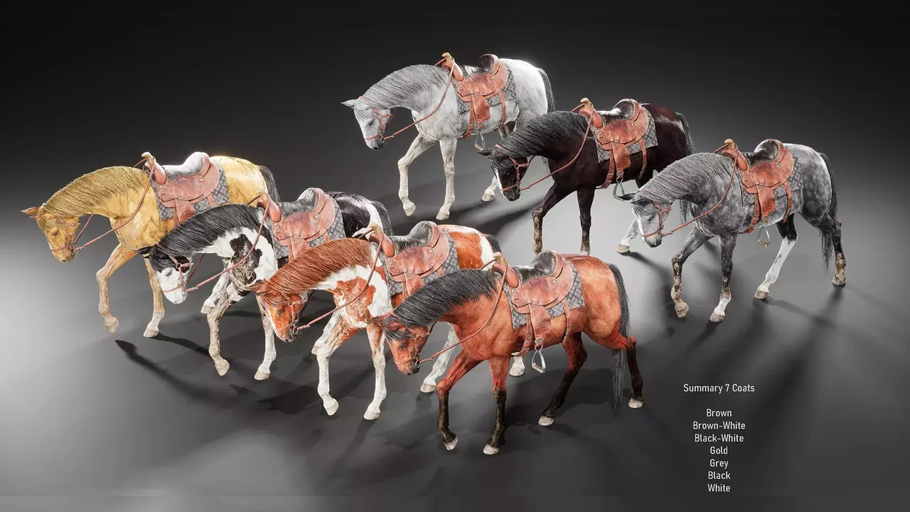 Realistic Horse with Animations