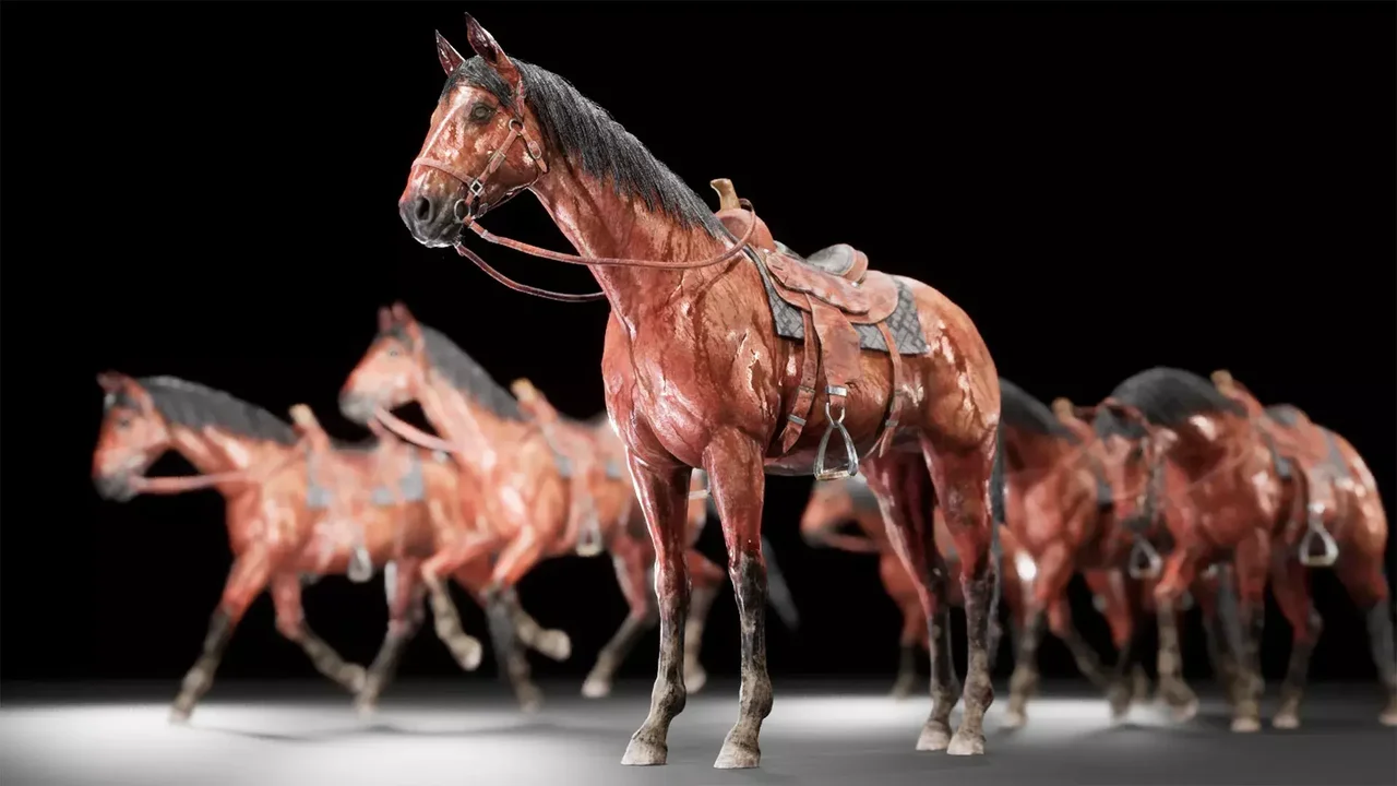 Realistic Horse with Animations