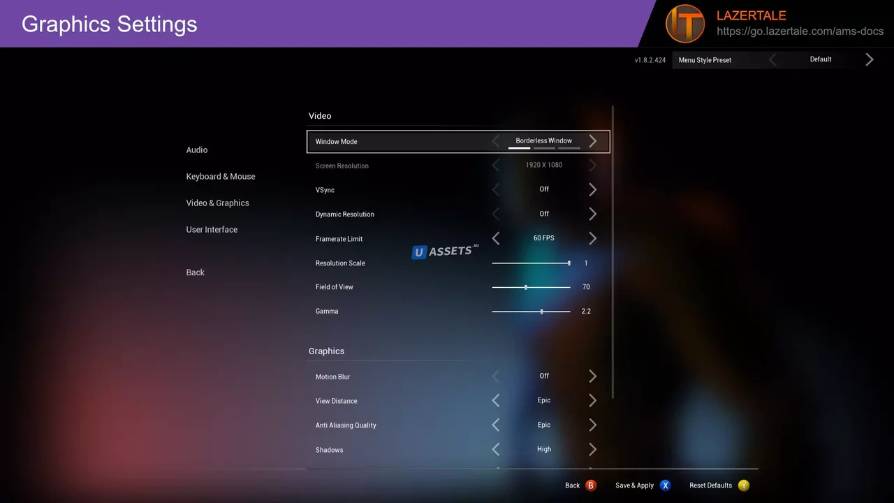 Advanced Menu System