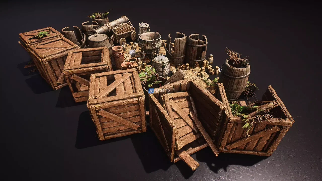 Ruins Treasure Prop Pack