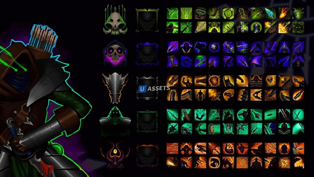 500 RPG Spell Icons - Fantasy