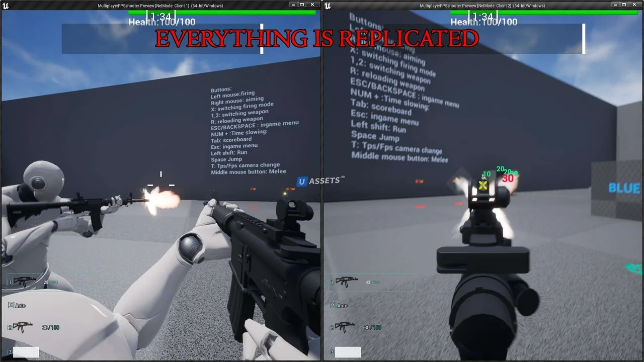 FPS Multiplayer shooter template 2.0