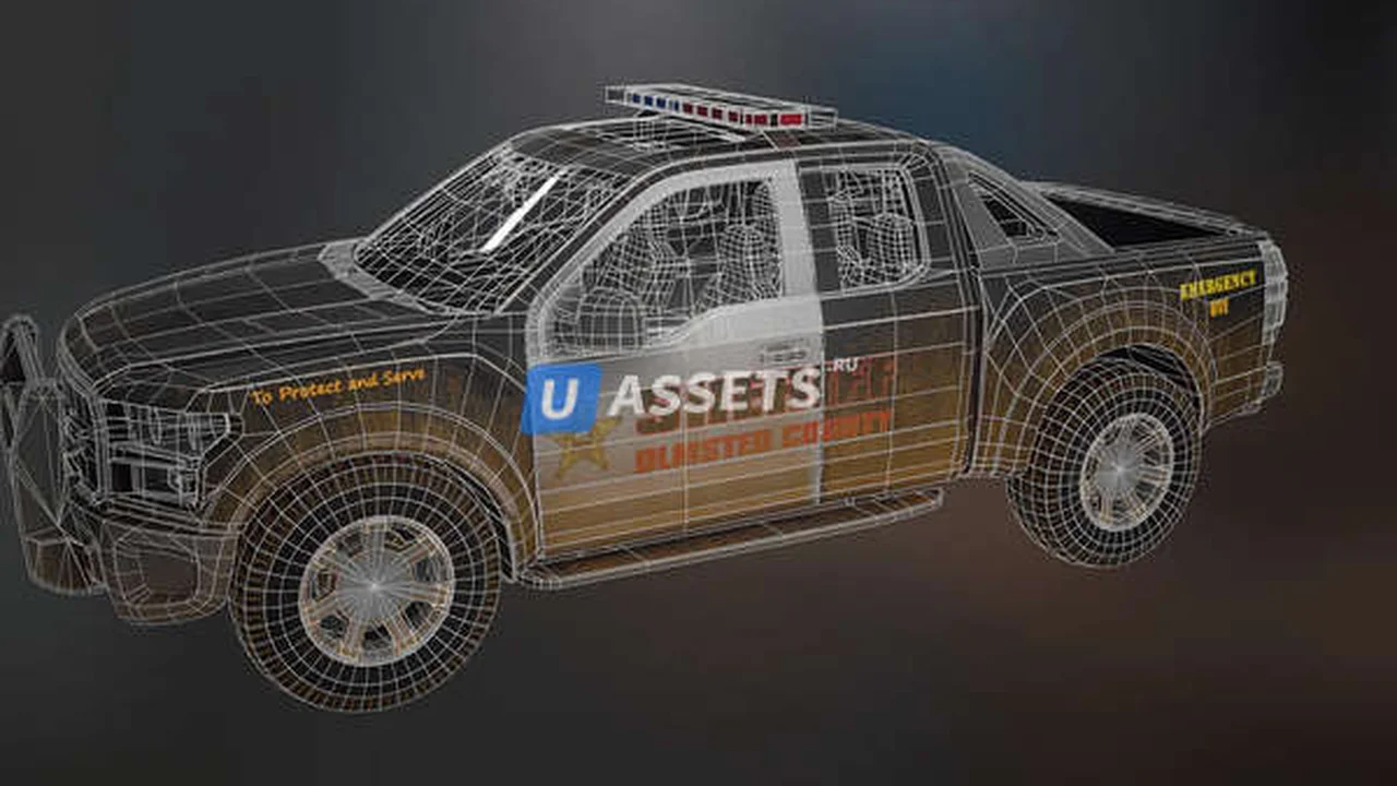 Police Vehicle: (Animated/Driveable)