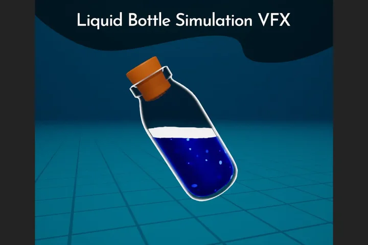 Liquid Bottle Simulation VFX