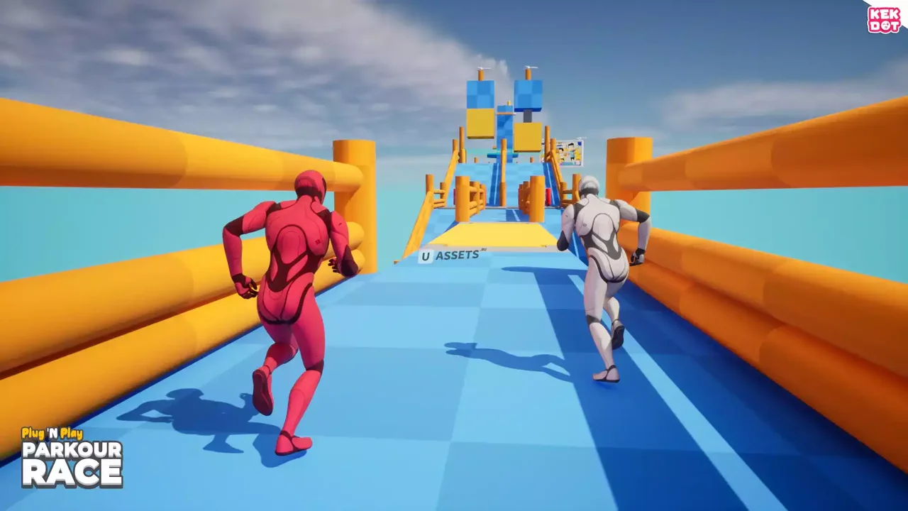 Parkour Race - Multiplayer Blueprint Game Template - Platformer - By Kekdot