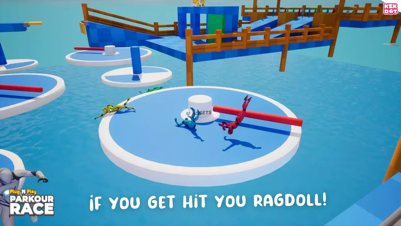 Parkour Race - Multiplayer Blueprint Game Template - Platformer - By Kekdot