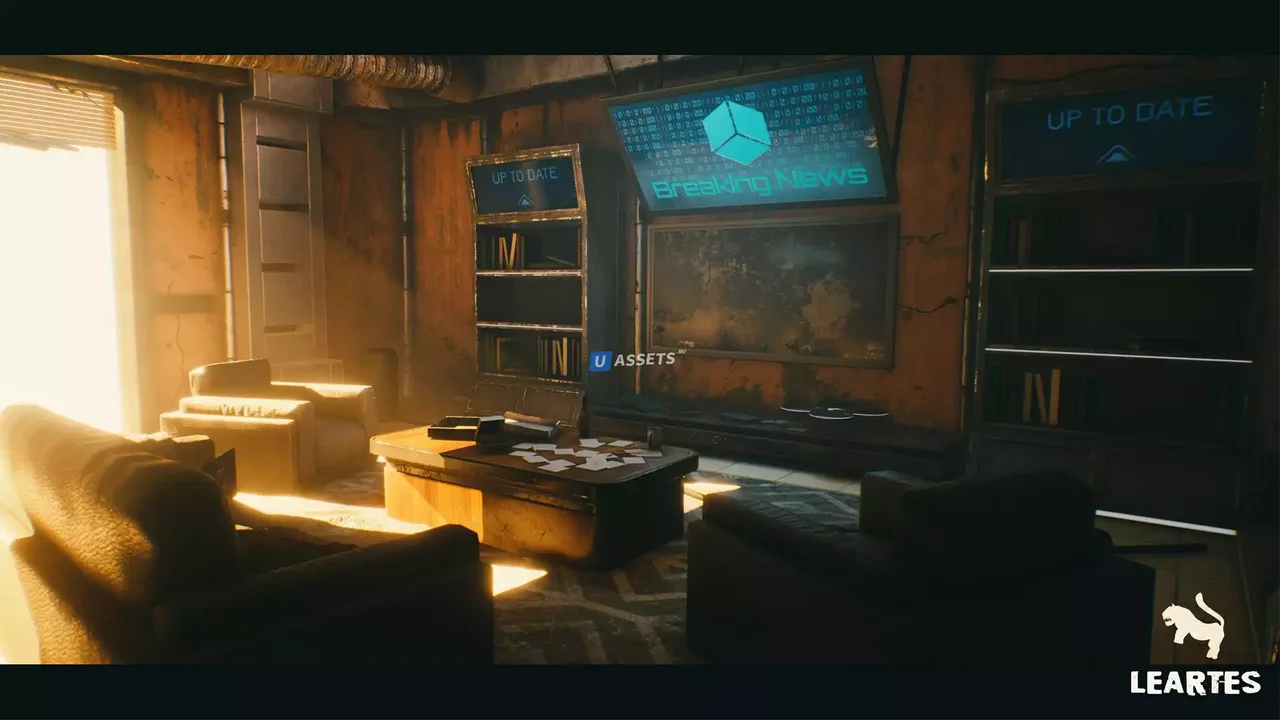 CyberPunk / Sci - Fi Apartment Interior Environment Kitbash