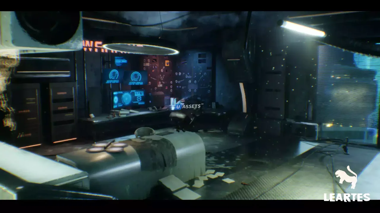 CyberPunk / Sci - Fi Apartment Interior Environment Kitbash