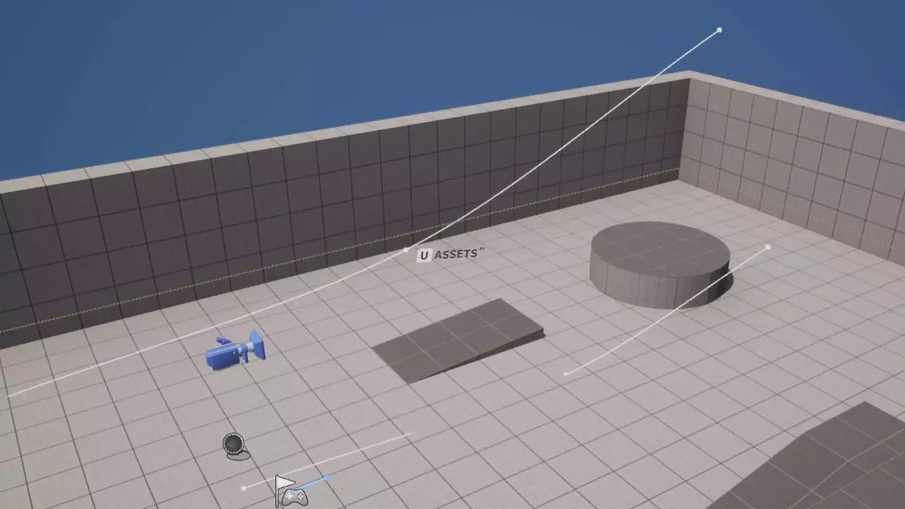 Dynamic on rails gameplay camera